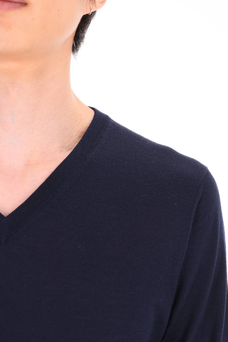 Drumohr Super 140’S Wool V-Neck Sweater