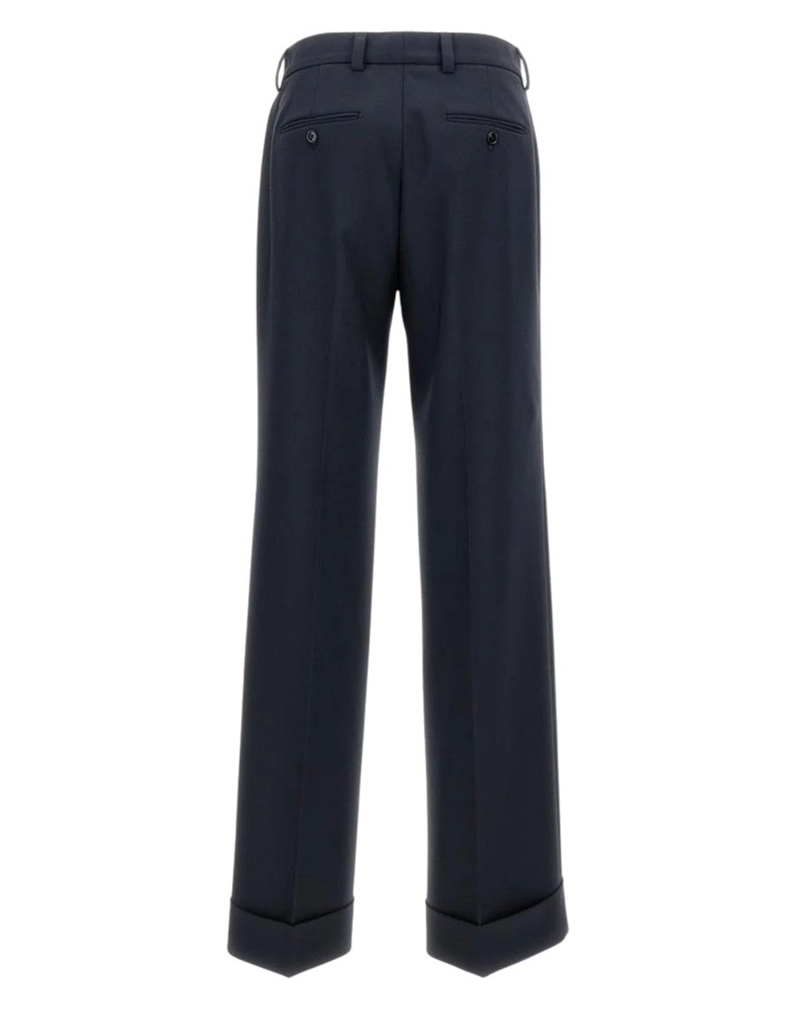 Cellar Door Tailored Trousers With Cuffed Hem