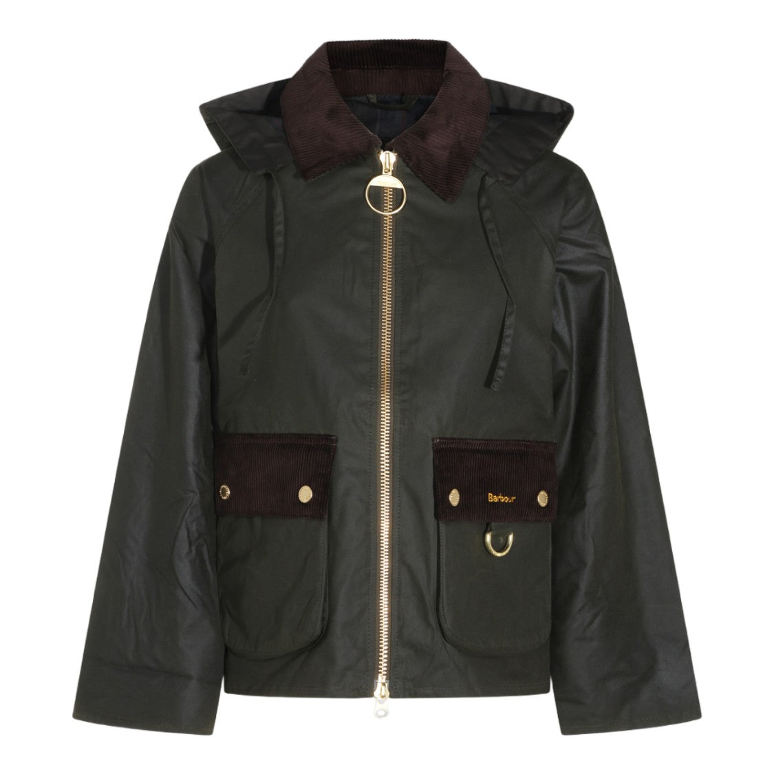 Barbour Waxed Hooded Corduroy Jacket