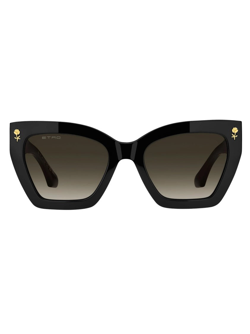 Etro Cat-Eye Sunglasses With Gradient Lenses And Gold Accents