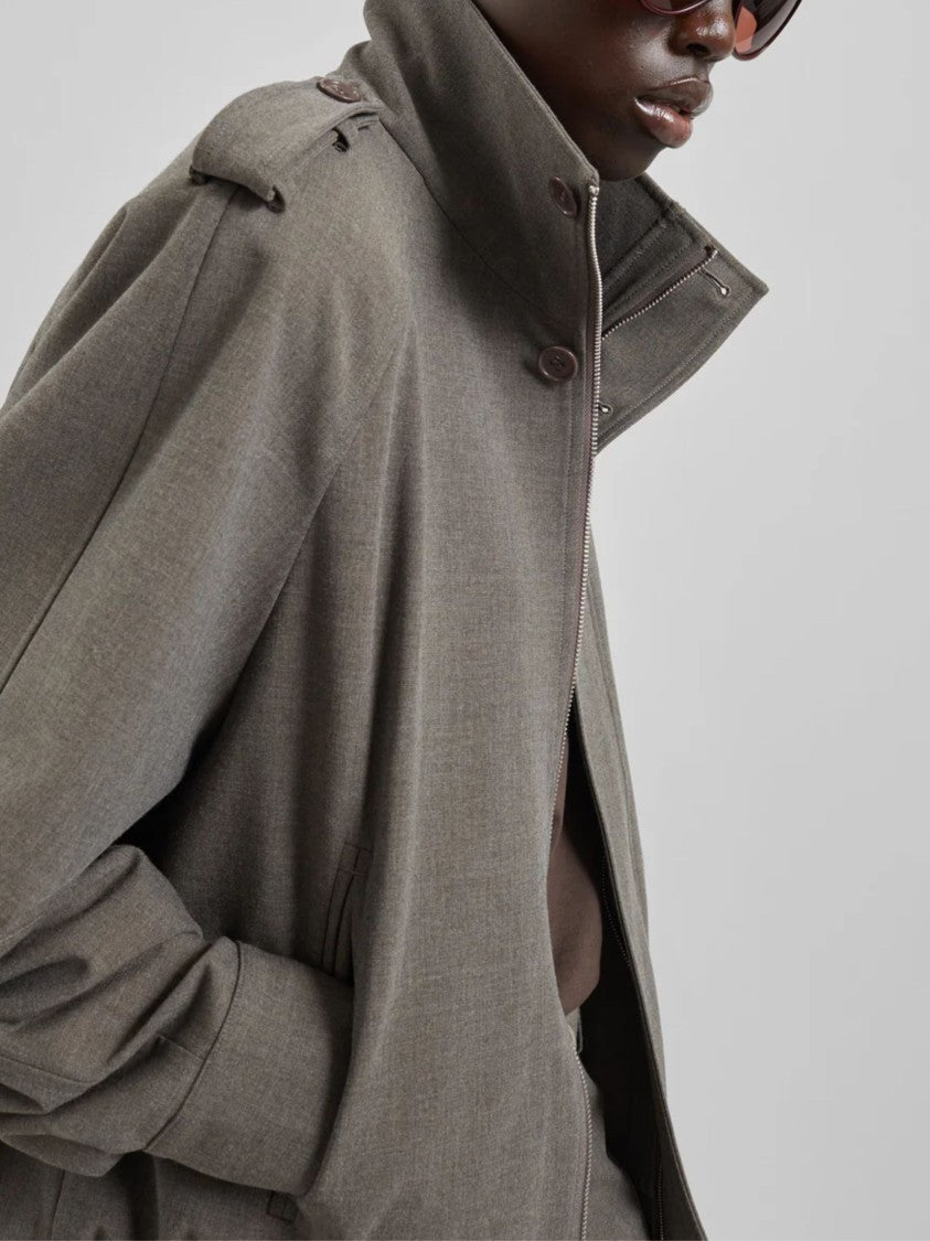 The Frankie Shop Viscose Kelly Jacket With High Collar