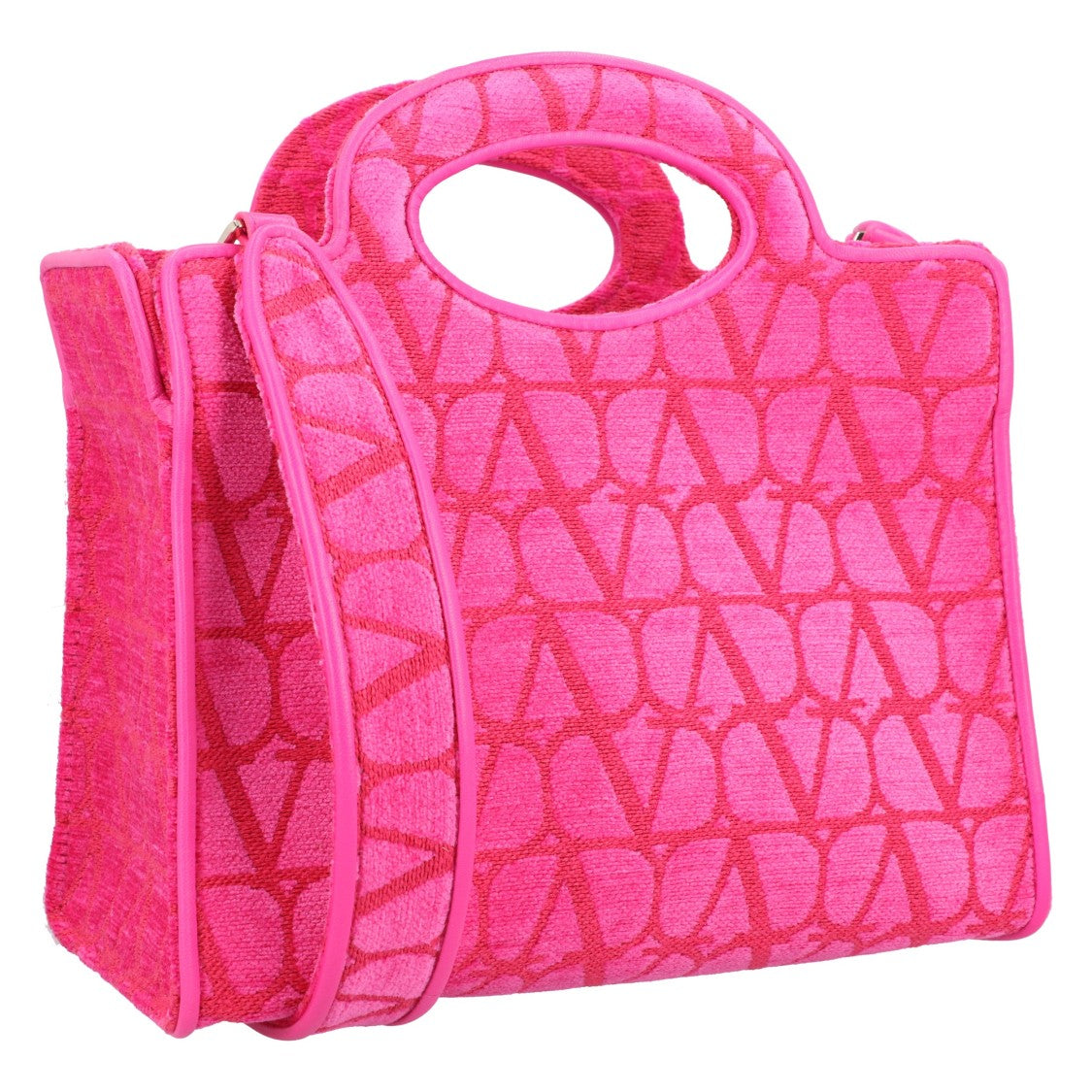 Valentino Vlogo Monogram The Third Open-Top Shoulder Bag