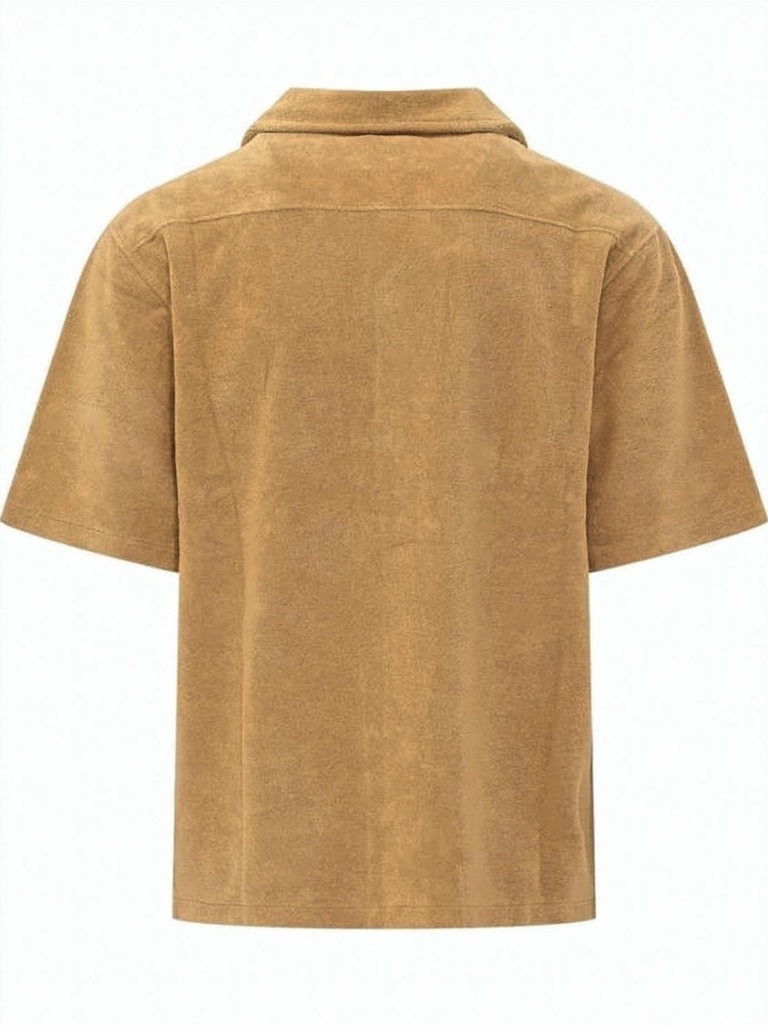 Gallery Dept. Boxy Short-Sleeve Cotton Shirt With Camp Collar