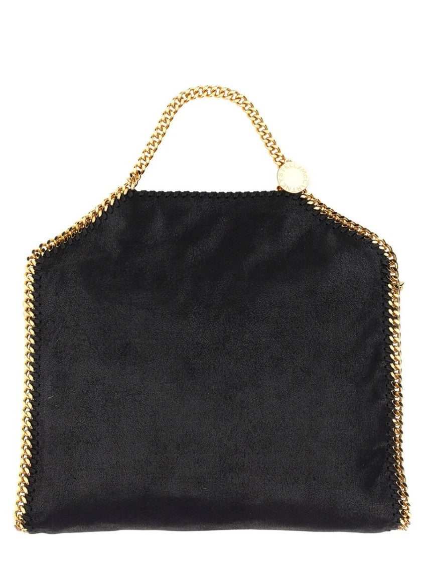 Stella Mccartney Black Falabella Fold Over Tote Bag