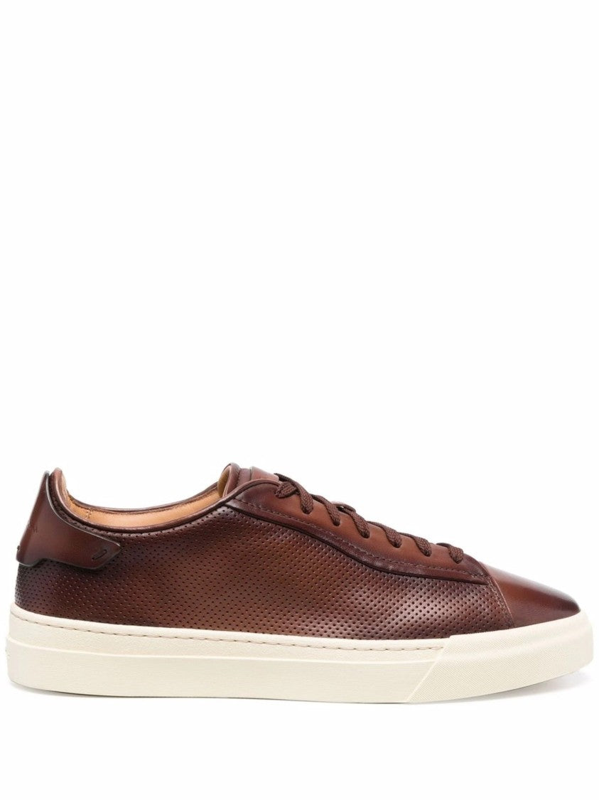 Santoni Casual Leather Trainers