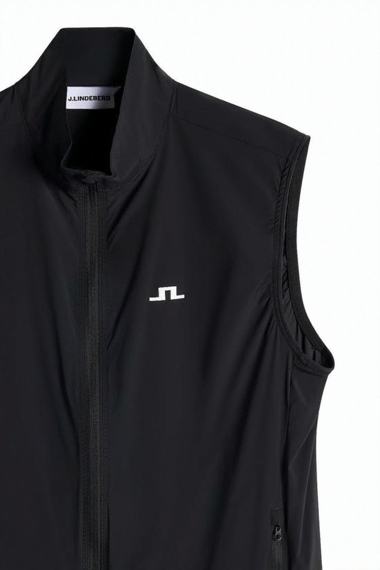 J Lindeberg Sleek Sleeveless Activewear Vest With High Collar