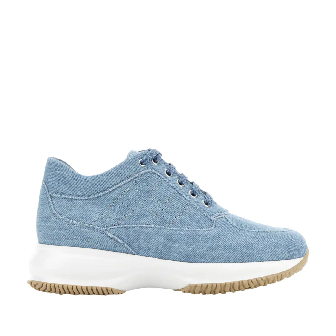 Hogan Light Blue Denim Sneakers