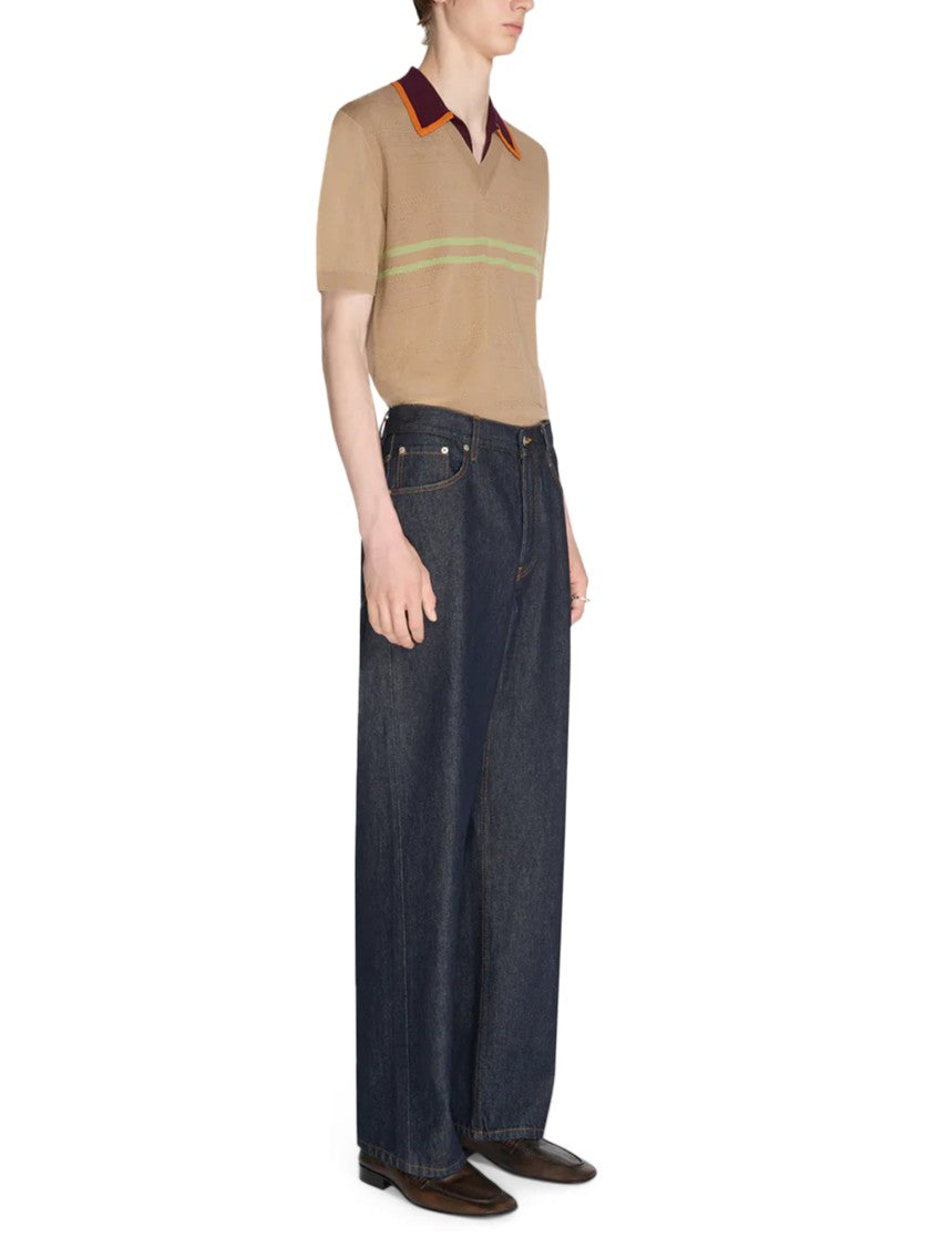 Dries Van Noten Straight-Leg Dark Denim Trousers With Classic Five-Pocket Design