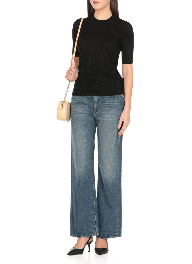 Mother Blue The Dodger Ankle Jeans