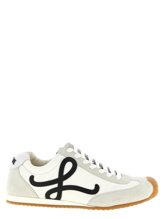 Loewe Calf Leather And Nylon Sneakers