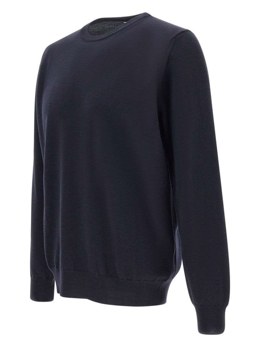 Kangra Classic Fit Wool Blue Sweater