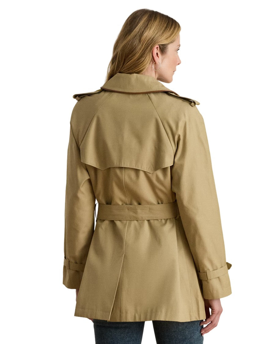 Lauren Ralph Lauren Belted Mid-Length Lined Coat With Elegant Craftsmanship