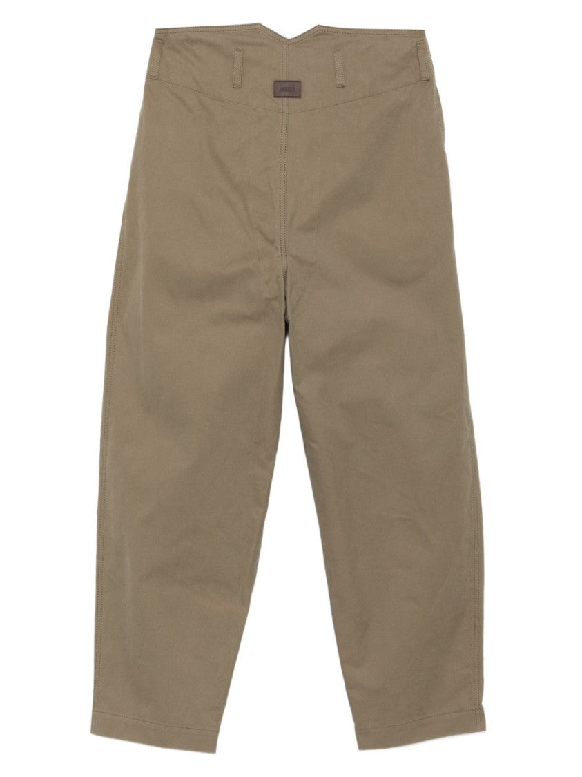 Moschino Cropped Green Trousers