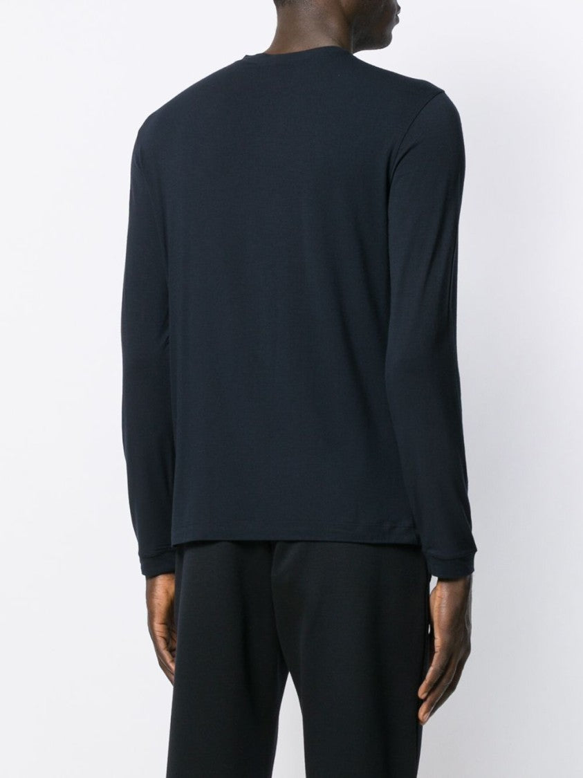 Giorgio Armani Logo Long-Sleeved T-Shirt