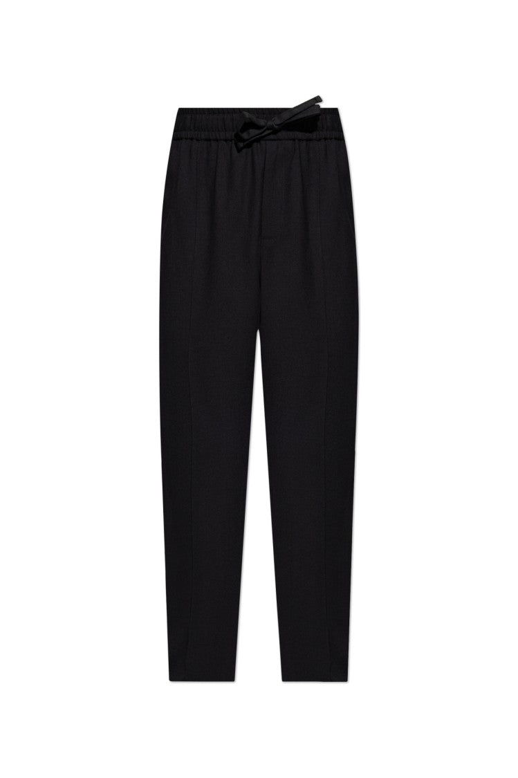 Dolce & Gabbana Straight Cut Black Wool Trousers