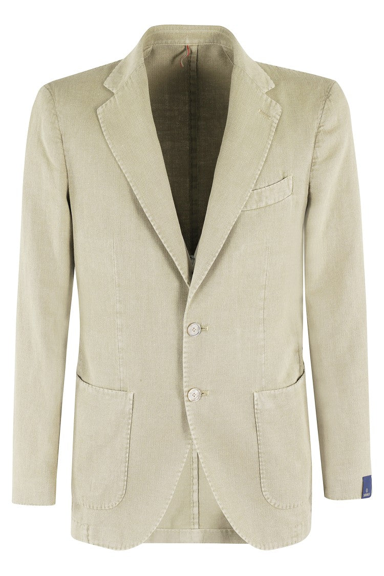 Santaniello Lightweight Two-Button Jacket With Notched Lapel