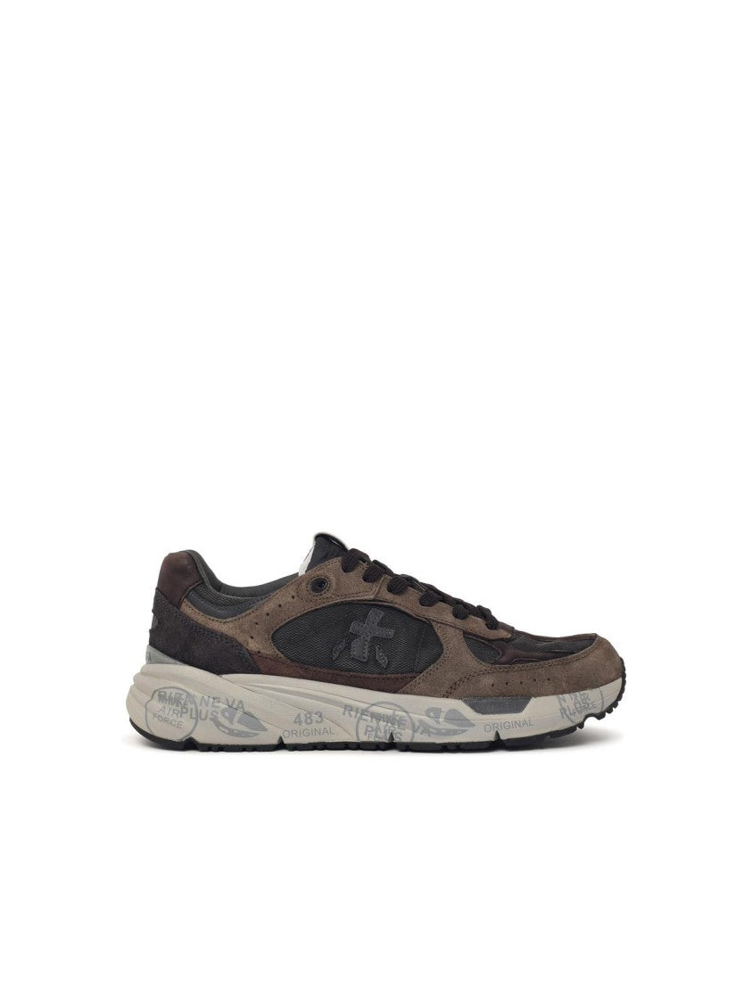 Premiata 'Mase25 8421' Brown Suede Blend Sneakers