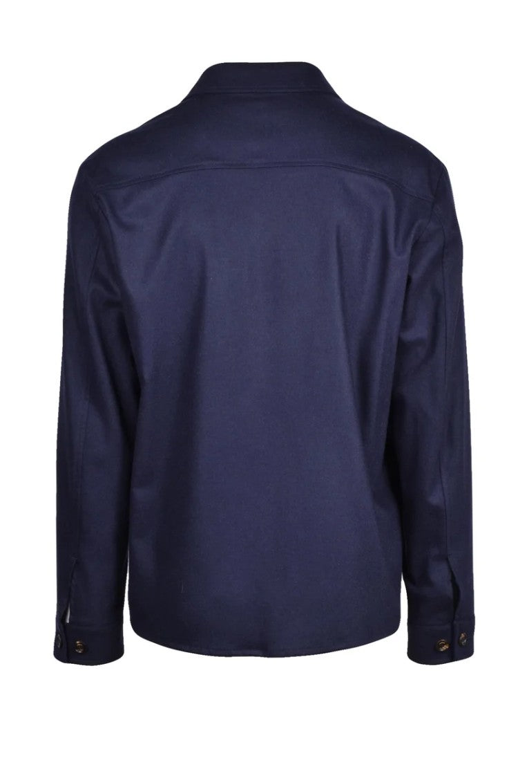 Eleventy Wool Cashmere Shirt - Blue