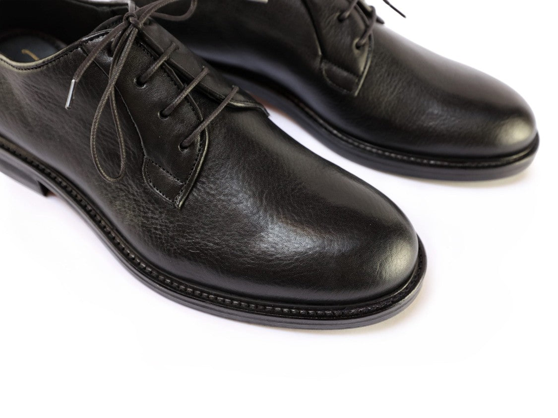 Ton Gout Derby Volpe Nero Lace-Up Shoes With Durable Sole
