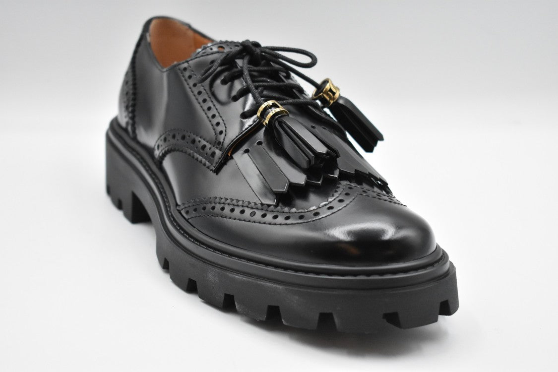 Tod's Laced Flat Shoes With Fringed Detailing