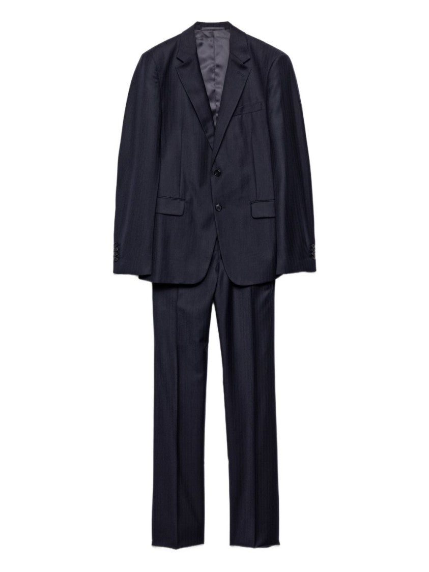 Prada Navy Cashmere-Blend Single-Breasted Suit