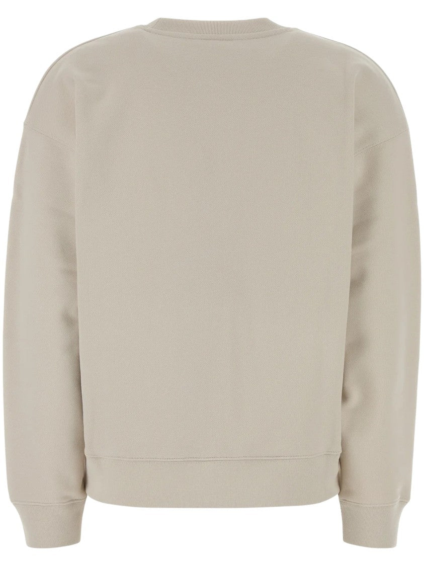 Maison Kitsuné Relaxed Fit Crewneck Sweater With Embroidered Fox Logo