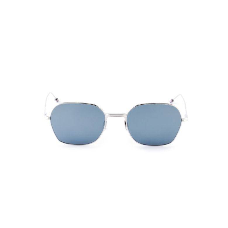 Thom Browne Ues945a Geometric Silver Frame Sunglasses