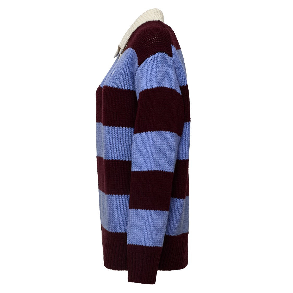Polo Ralph Lauren Striped Wool Oversized Polo Sweater