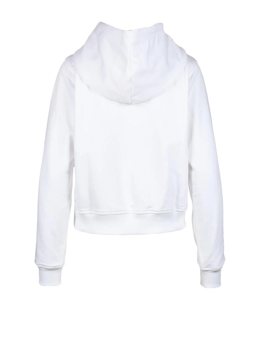 Diesel Cropped Cotton Sweatshirt With Bold Logo Print