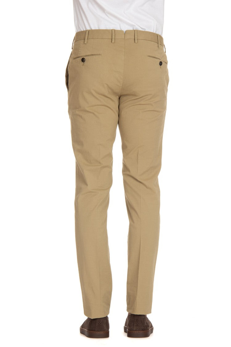 Pt Torino Super Slim Cotton Gabardine Trousers