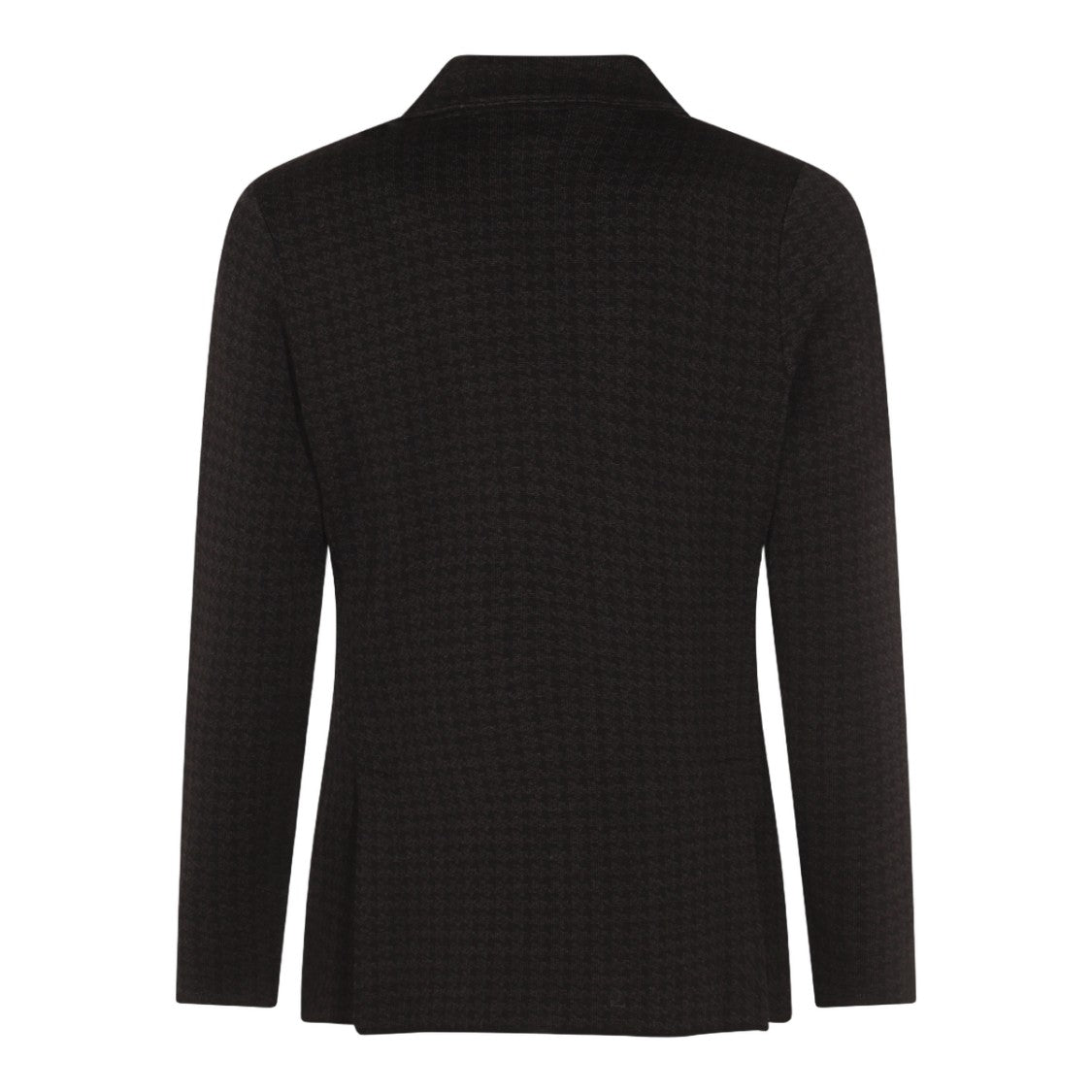 Lardini Double-Breasted Blazer With Subtle Houndstooth Pattern