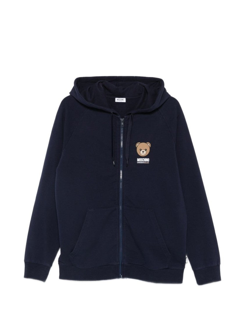 Moschino Silk And Nylon Blend Crew Neck Sweatshirt