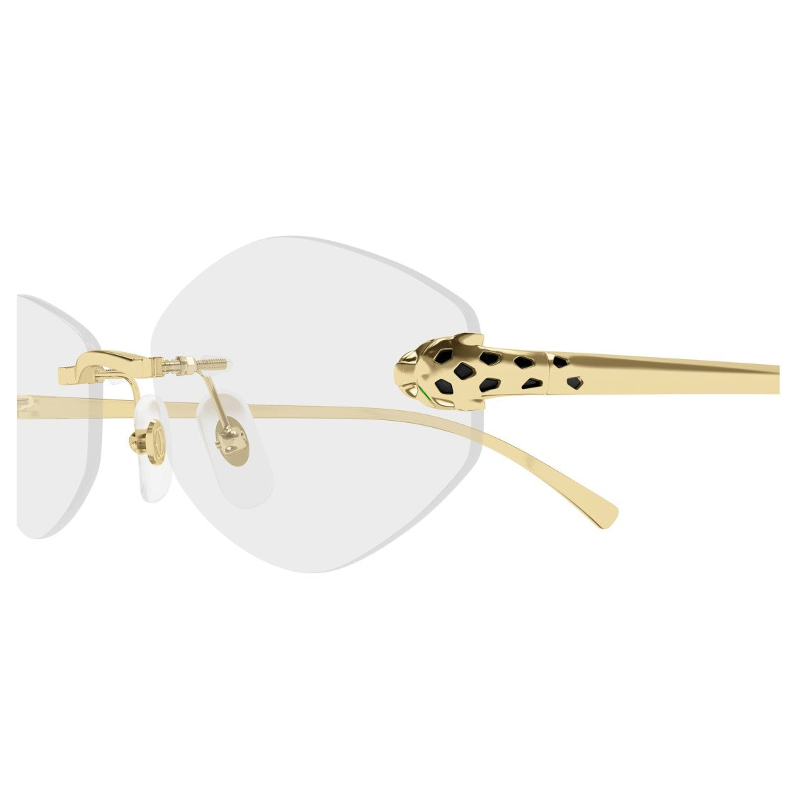 Cartier Ct0637o Gold Metal Rimless Eyeglasses
