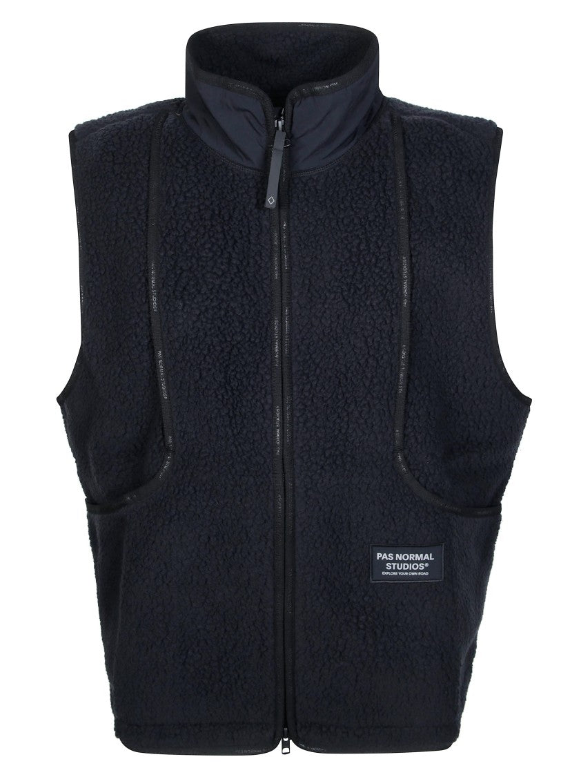 Pas Normal Studios Off-Race Pile High Collar Textured Fleece Vest