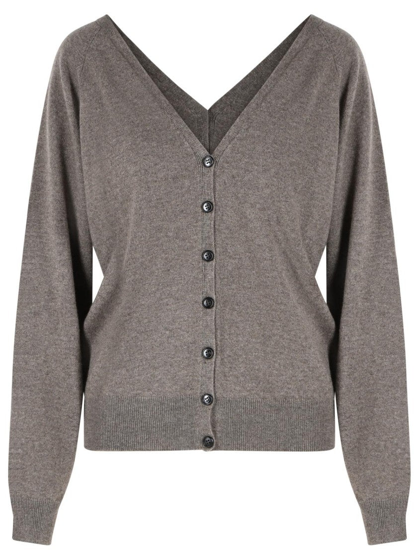 Lisa Yang 'Jiani' Cardigan In Beige Truffle Cashmere