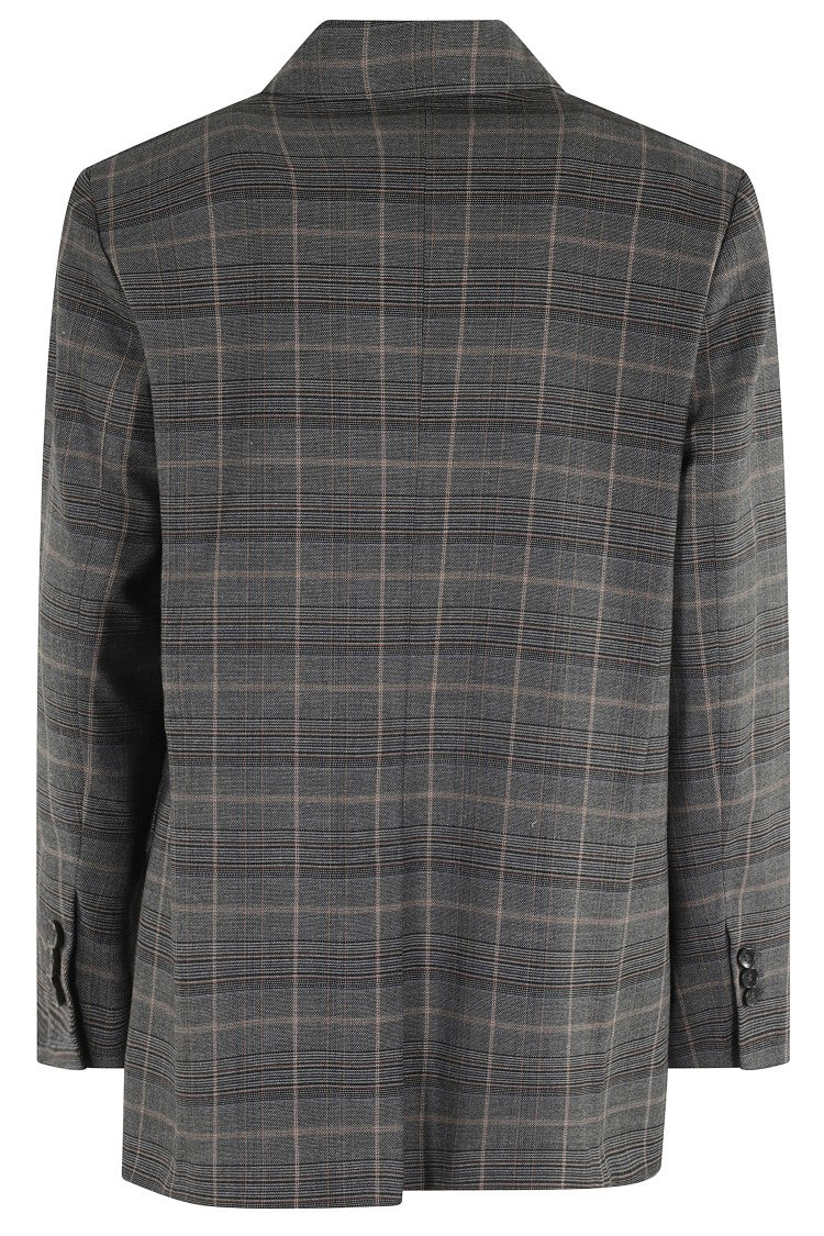 Seventy Check Pattern Blazer With Classic Silhouette