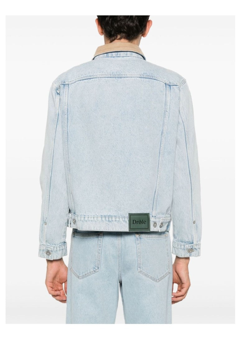 Drôle De Monsieur Light Wash Denim Jacket