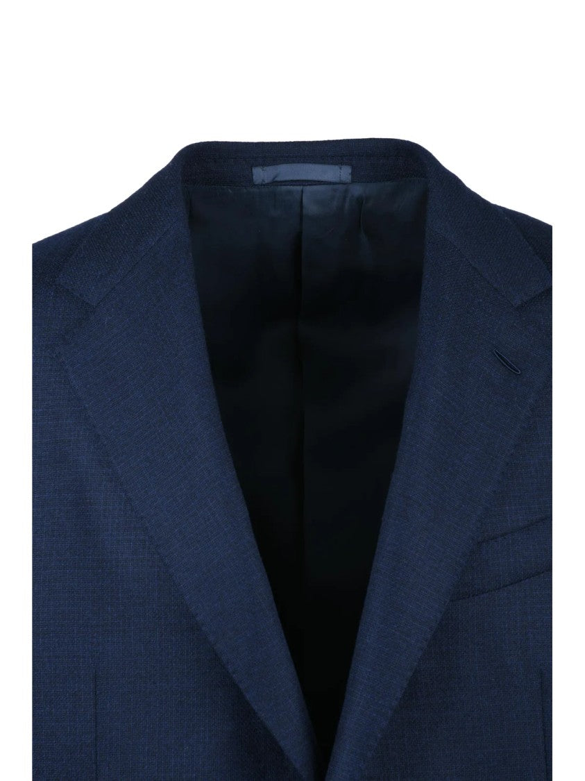 Caruso Tailored Rounded Jacket In Premium Wool