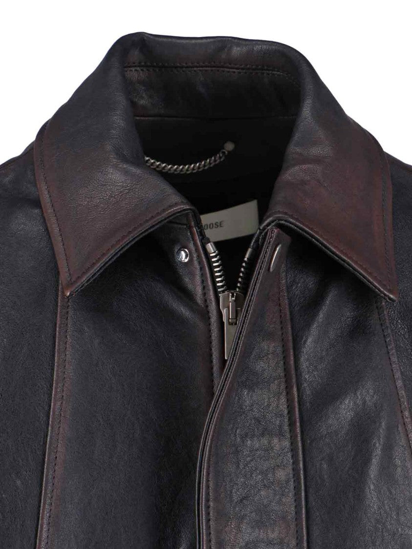 Golden Goose "Prince" Leather Jacket – Brown