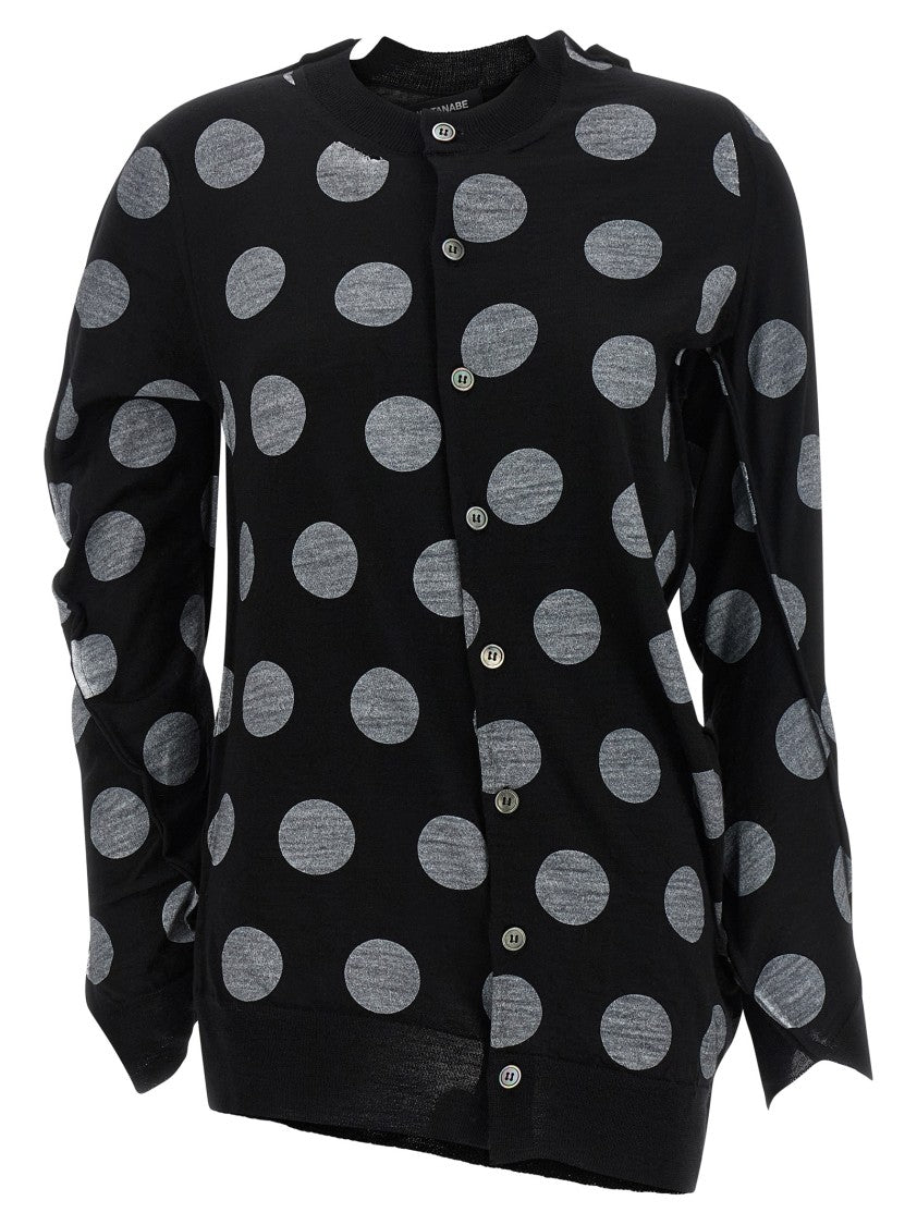 Junya Watanabe Polka Dot Maxi Cardigan