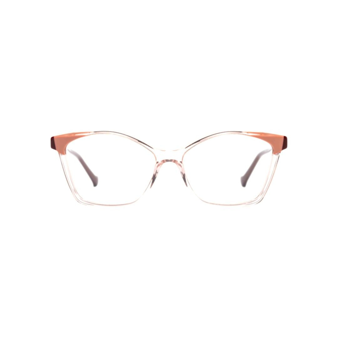 Xavier Garcia Design Madame C-2 Translucent Cat-Eye Sunglasses With Accented Brown Highlights