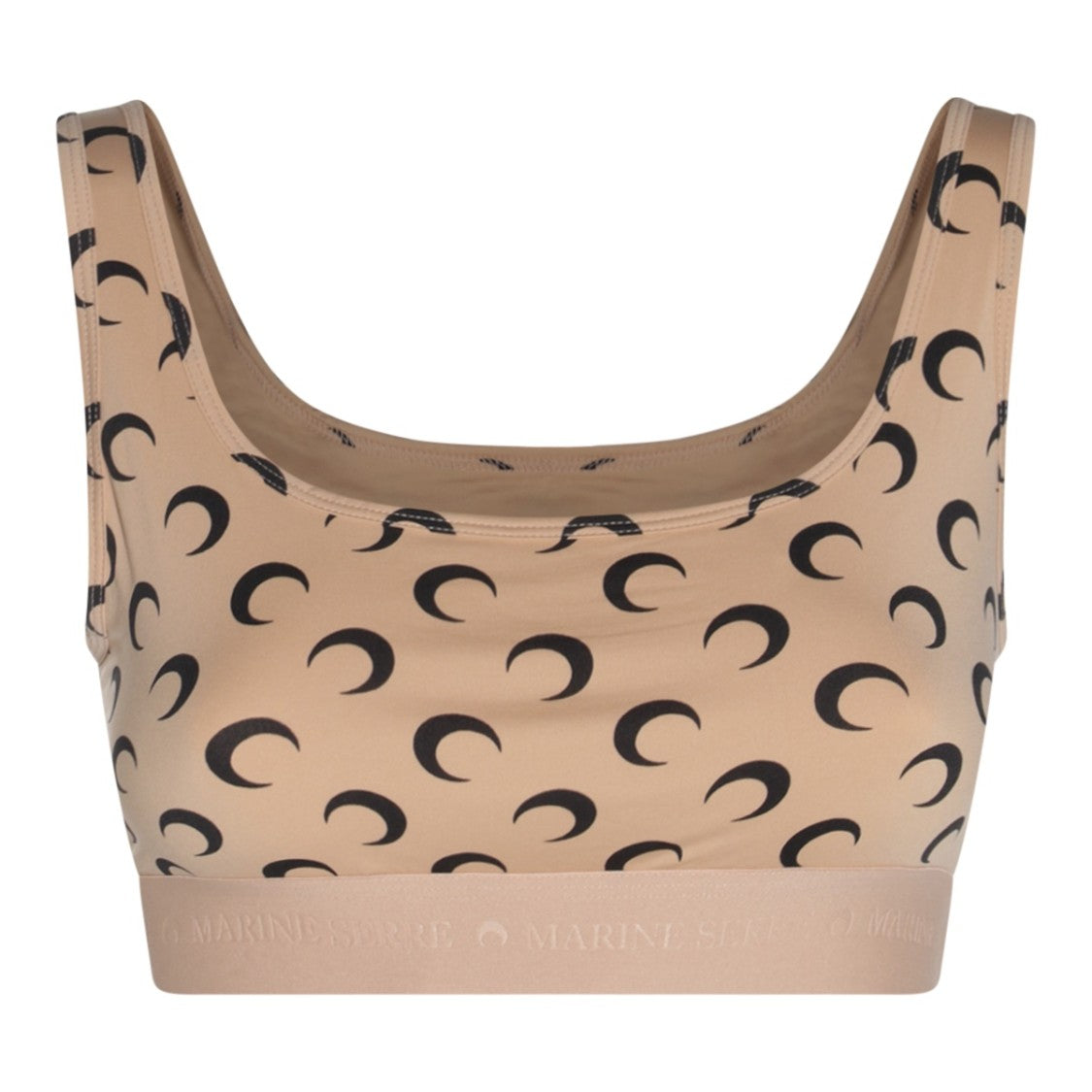 Marine Serre Tan Stretch Moon Top