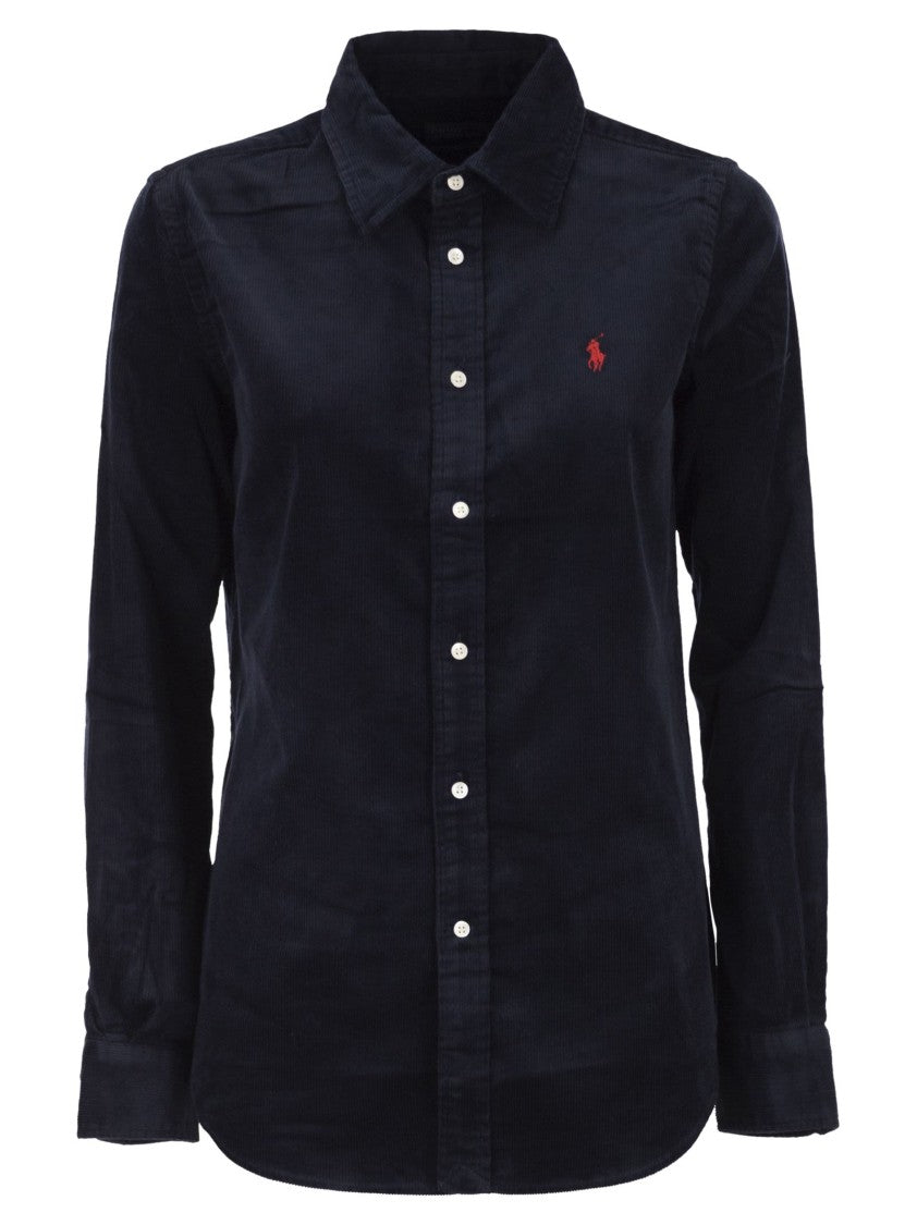 Polo Ralph Lauren Stretch Slim-Fit Velvet Shirt