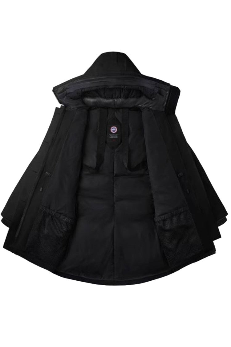 Canada Goose Black Rossclair Nylon Hooded Parka