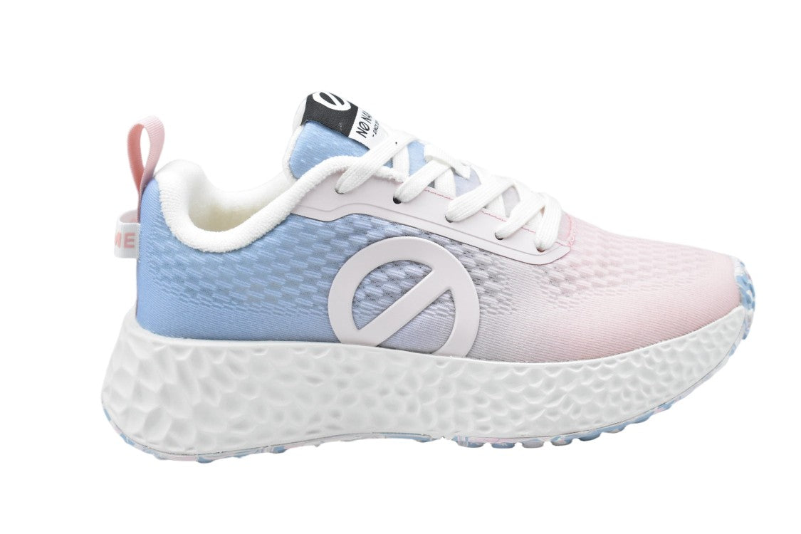 No Name Pink Blue Suede Fabric Textured Sneakers