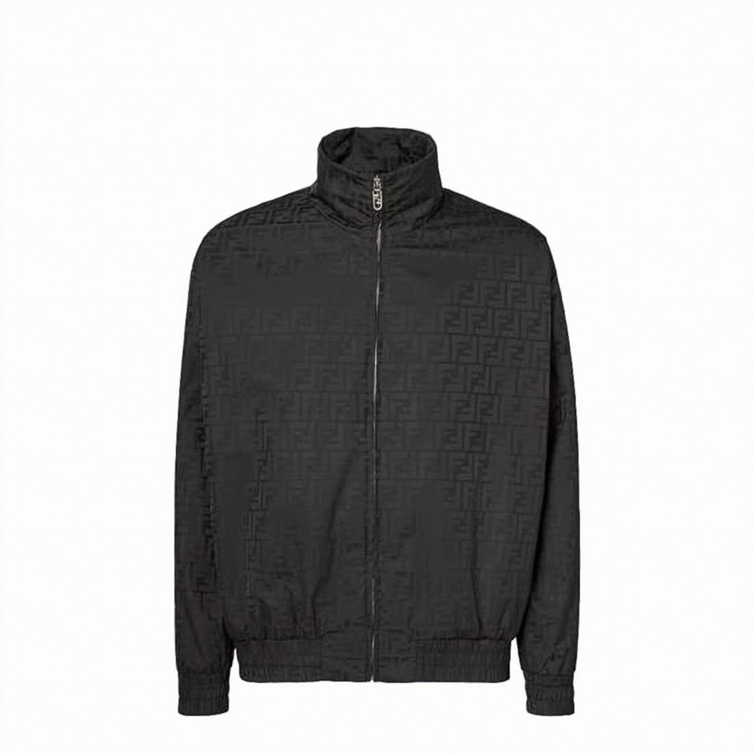 Fendi Monogram Patterned Black Fendi Casual Jacket