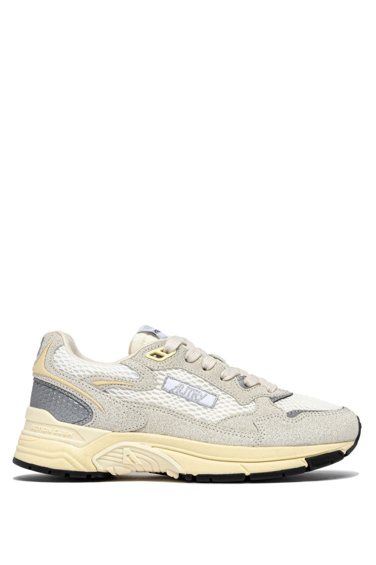 Autry White Hyperway Suede Nylon Sneakers
