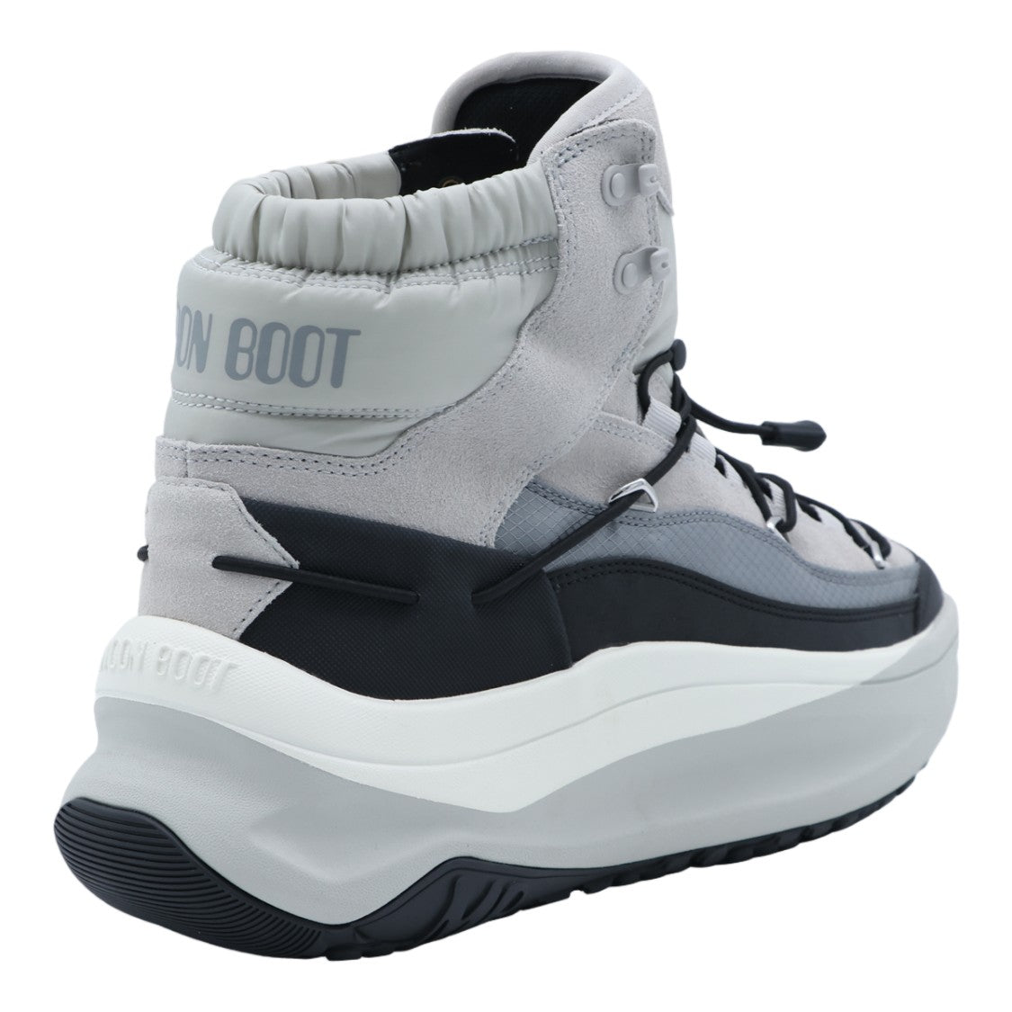 Moon Boot Padded Collar Sculpted Sole High-Top Boots