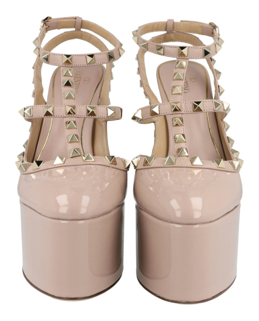 Valentino Rockstud Patent Leather Platform Pumps