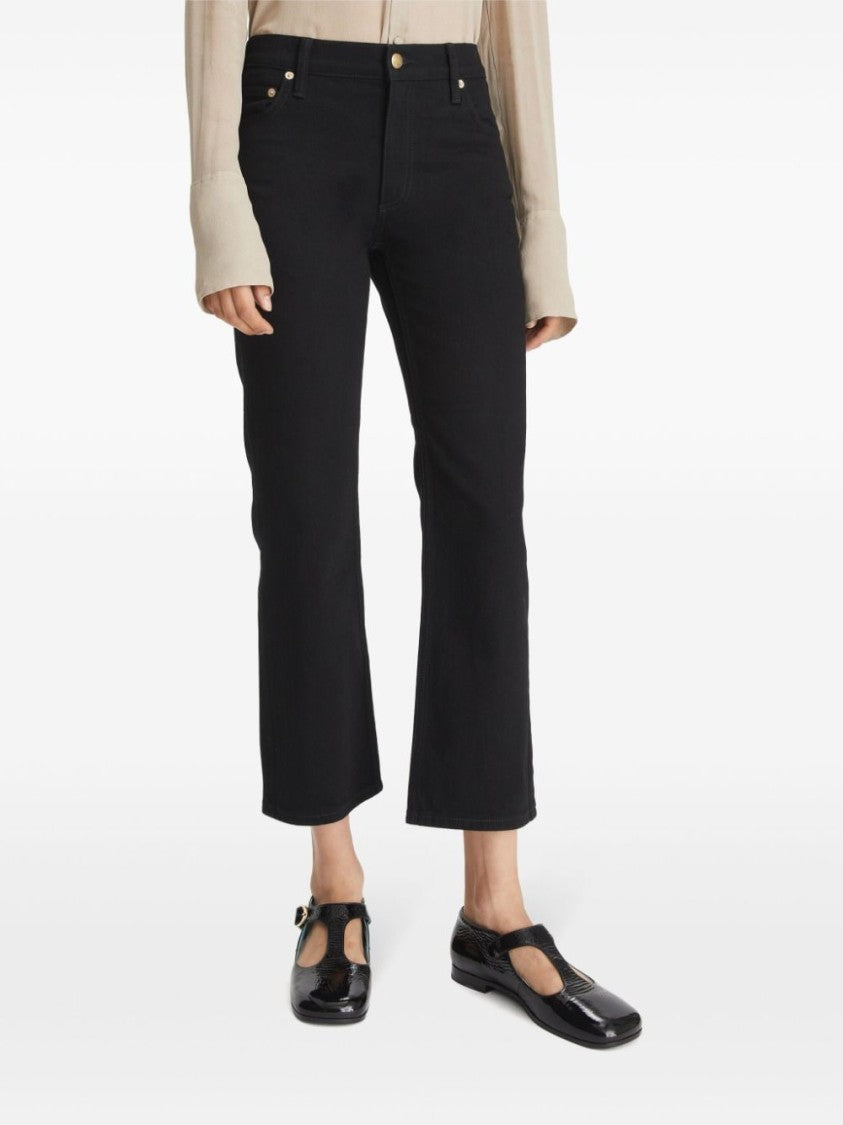 Tory Burch Black Kick Flare Jeans